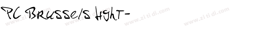 PC Brussels Light字体转换